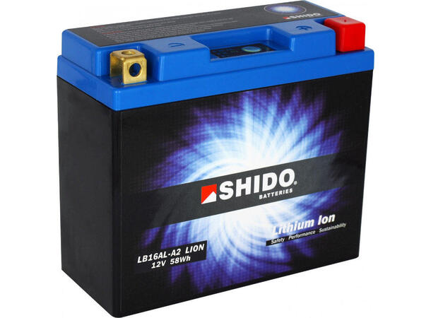 Shido LB16AL-A2 Lithium - 12V ATV/MC/Snøscooter Batteri